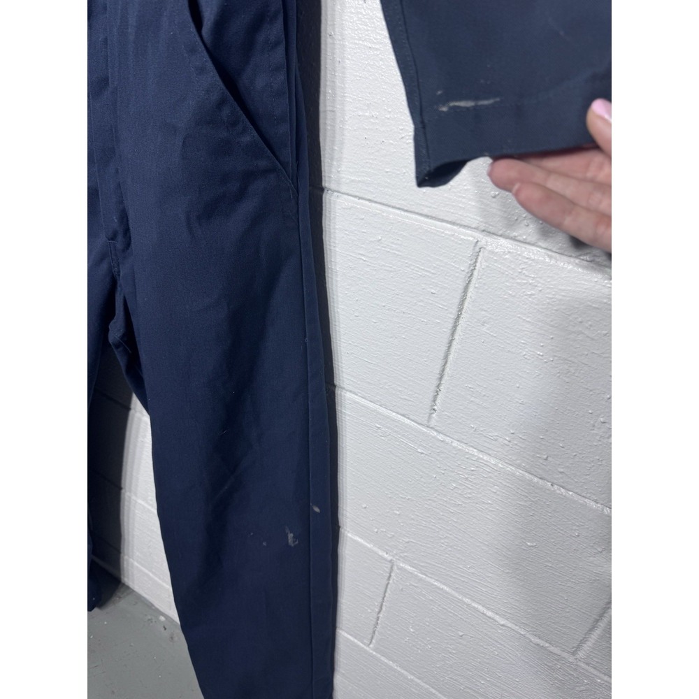 Dickies Navy Blue Coveralls Jumpsuit Size L Regular Work Wear Mechanic - Picture 2 of 10
